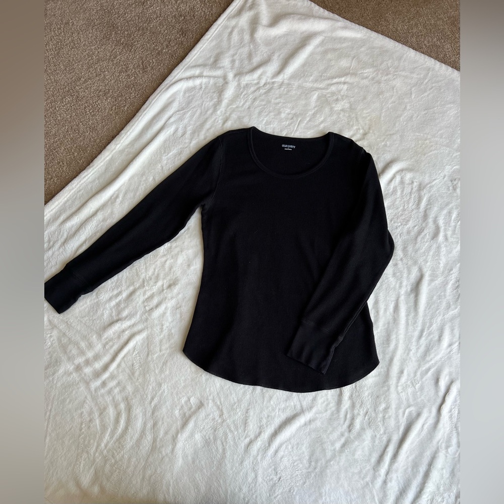 Waffle Long Sleeve Pajama Top
